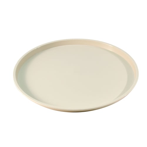 Essential 12" Round Tray with Spill Proof Ring, Sand